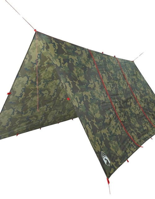 Încărcați imaginea în vizualizatorul Galerie, Prelată de camping, camuflaj, 451x420 cm, impermeabilă
