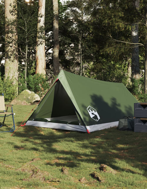 Încărcați imaginea în vizualizatorul Galerie, Cort de camping pentru 2 persoane, verde măsliniu, impermeabil
