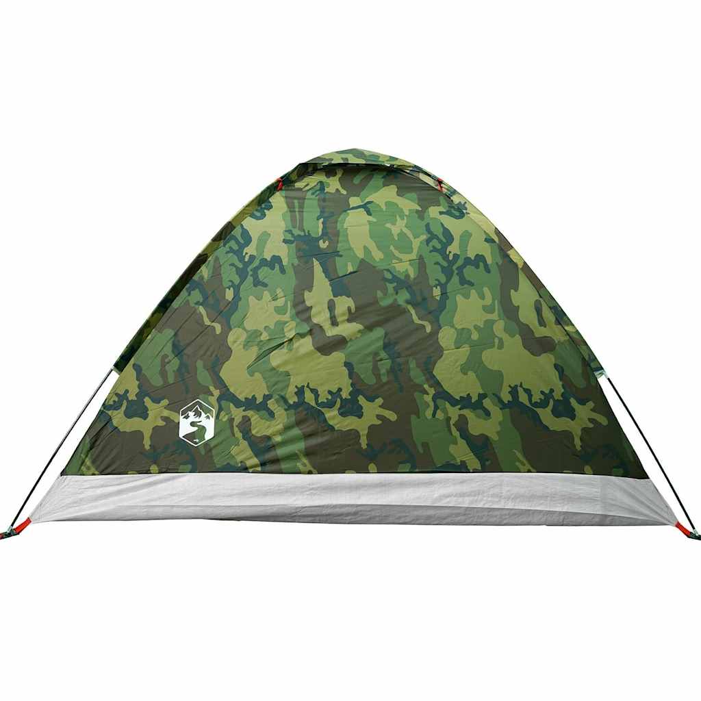 Cort de camping cupolă pentru 2 persoane, camuflaj, impermeabil