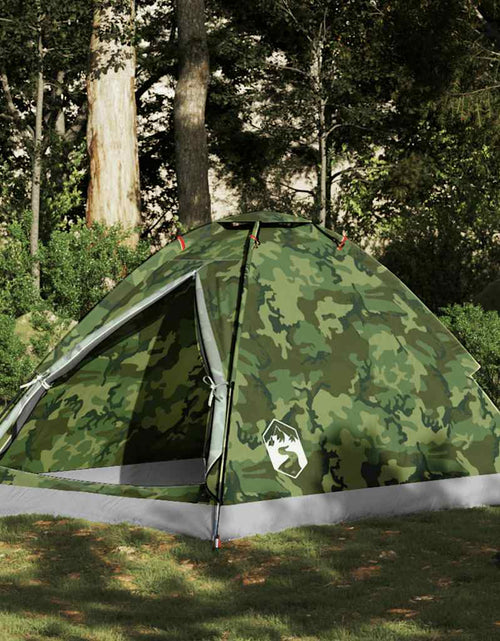 Încărcați imaginea în vizualizatorul Galerie, Cort de camping cupolă pentru 2 persoane, camuflaj, impermeabil
