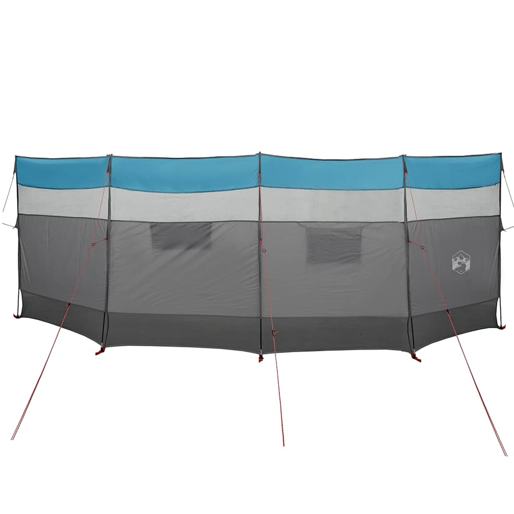 Paravan de camping, albastru, 510x153 cm, impermeabil