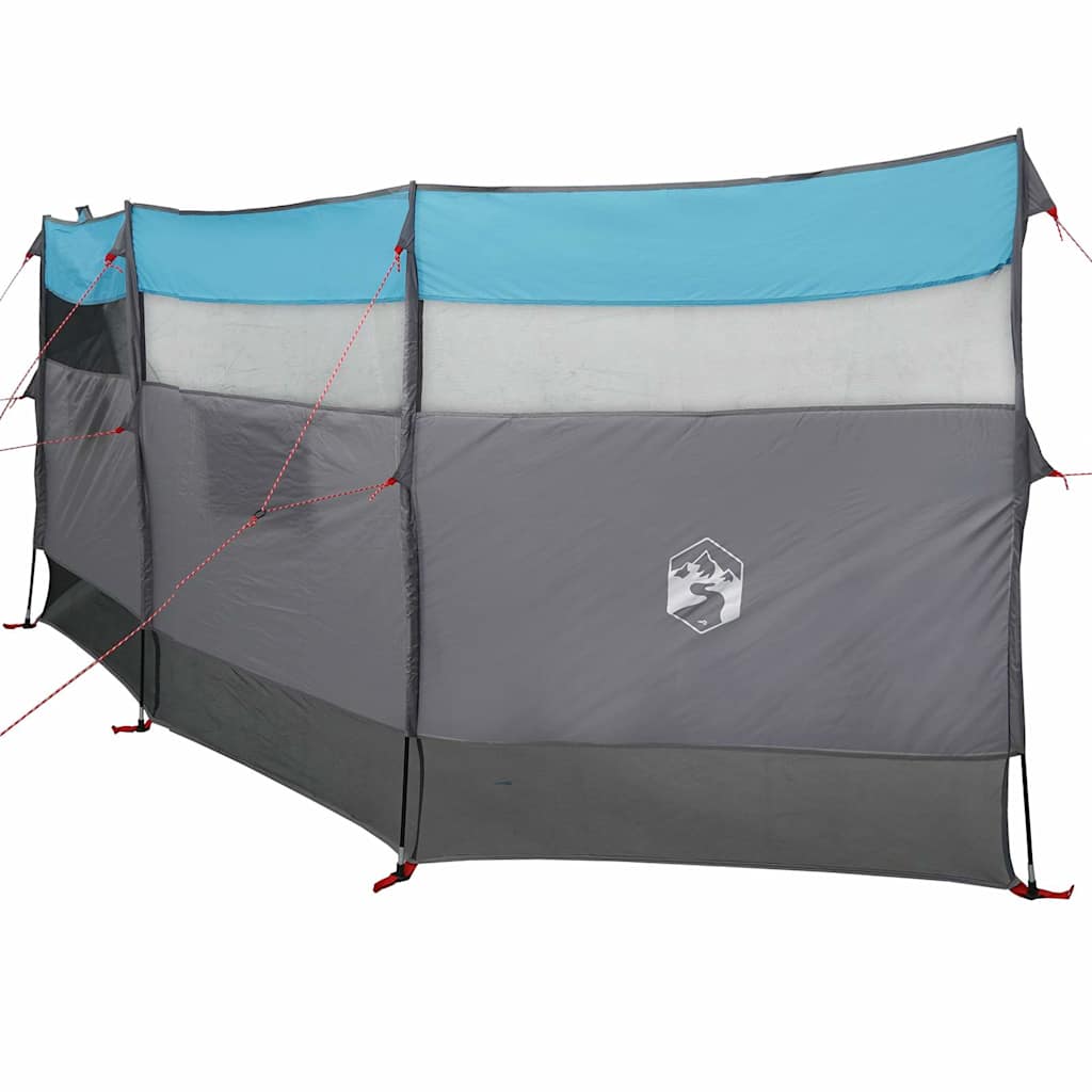 Paravan de camping, albastru, 510x153 cm, impermeabil