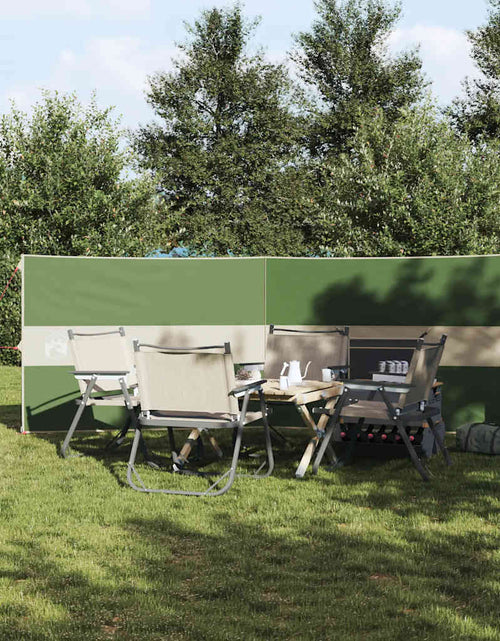 Încărcați imaginea în vizualizatorul Galerie, Paravan de camping verde 344x120 cm impermeabil
