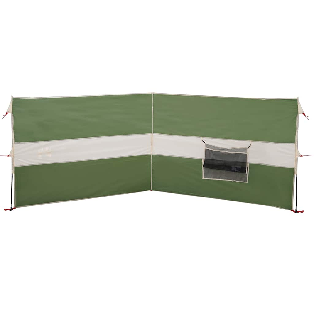 Paravan de camping verde 344x120 cm impermeabil