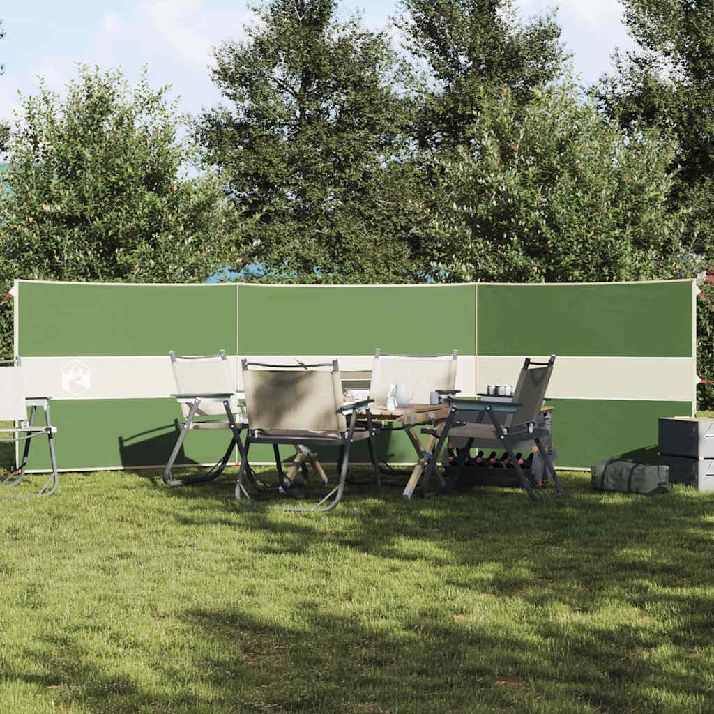 Paravan de camping verde 490x123 cm impermeabil