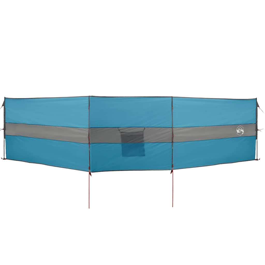 Paravan de camping, albastru, 490x123 cm, impermeabil