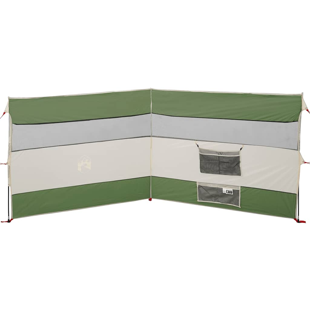 Paravan de camping verde 340x130 cm impermeabil