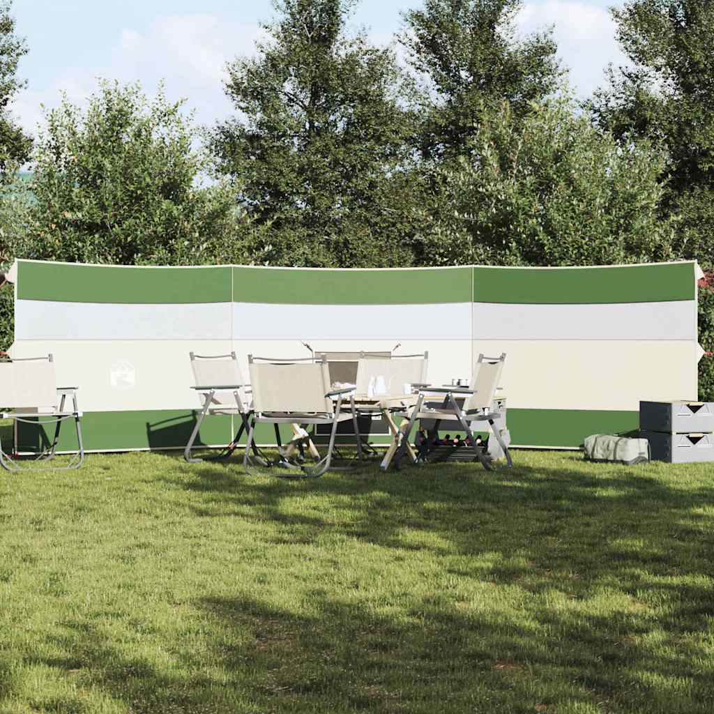 Paravan de camping verde 508x130 cm impermeabil