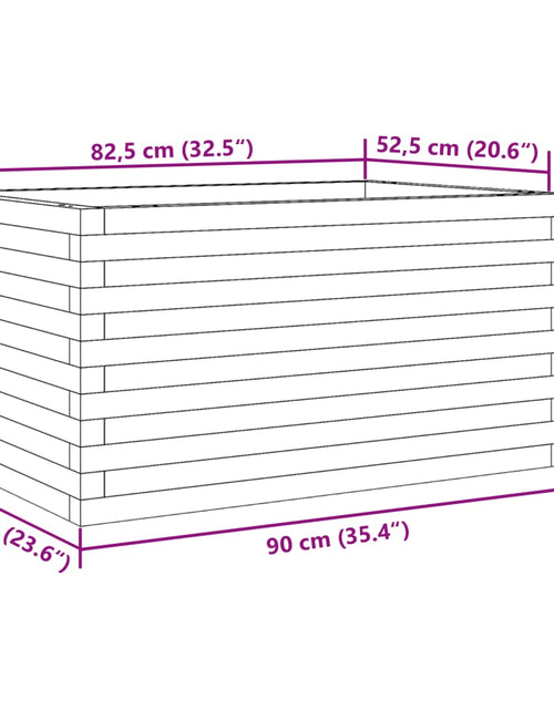 Încărcați imaginea în vizualizatorul Galerie, Jardinieră de grădină, 90x60x45,5 cm, lemn masiv de pin
