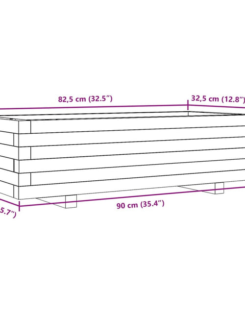 Încărcați imaginea în vizualizatorul Galerie, Jardinieră de grădină, 90x40x26,5 cm, lemn masiv Douglas
