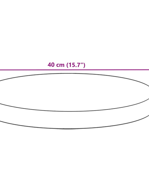 Încărcați imaginea în vizualizatorul Galerie, Blat de masă rotund, Ø40x4 cm, lemn masiv de acacia
