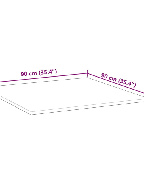 Încărcați imaginea în vizualizatorul Galerie, Blat de masă pătrat, 90x90x2 cm, lemn masiv de acacia
