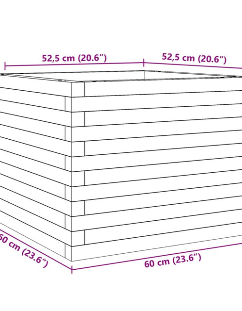 Încărcați imaginea în vizualizatorul Galerie, Jardinieră de grădină, 60x60x46 cm, lemn masiv Douglas
