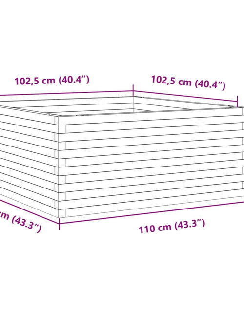 Încărcați imaginea în vizualizatorul Galerie, Jardinieră de grădină, 110x110x46 cm, lemn masiv Douglas
