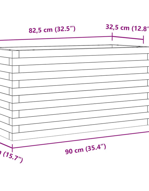Încărcați imaginea în vizualizatorul Galerie, Jardinieră de grădină, 90x40x46 cm, lemn masiv Douglas
