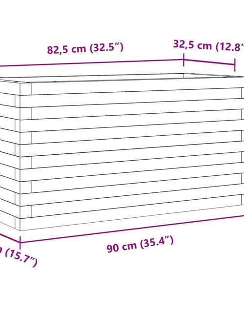 Загрузите изображение в средство просмотра галереи, Jardinieră de grădină, 90x40x46 cm, lemn de pin impregnat
