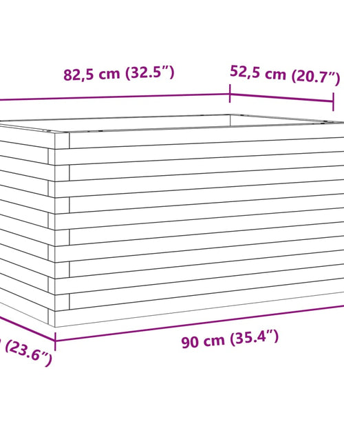 Încărcați imaginea în vizualizatorul Galerie, Jardinieră de grădină, 90x60x46 cm, lemn de pin impregnat
