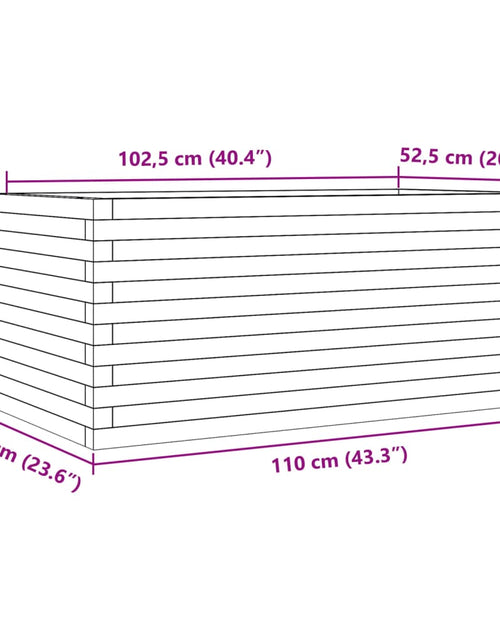 Încărcați imaginea în vizualizatorul Galerie, Jardinieră de grădină, 110x60x46 cm, lemn masiv douglas
