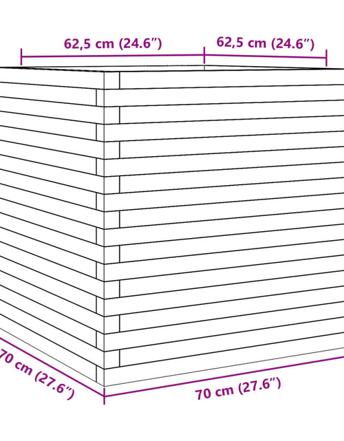 Загрузите изображение в средство просмотра галереи, Jardinieră de grădină, 70x70x68,5 cm, lemn masiv Douglas
