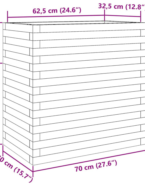 Загрузите изображение в средство просмотра галереи, Jardinieră de grădină, alb, 70x40x68,5 cm, lemn masiv de pin
