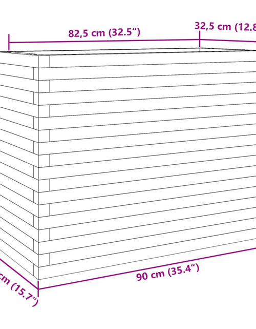 Загрузите изображение в средство просмотра галереи, Jardinieră de grădină, 90x40x68,5 cm, lemn masiv de pin
