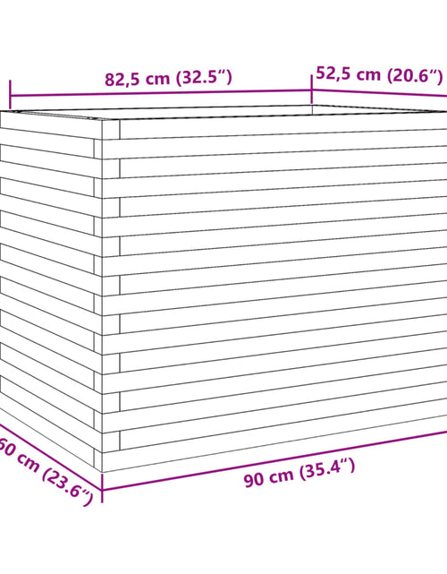 Încărcați imaginea în vizualizatorul Galerie, Jardinieră de grădină, 90x60x68,5 cm, lemn de pin impregnat
