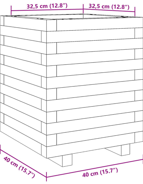 Încărcați imaginea în vizualizatorul Galerie, Jardinieră de grădină, 40x40x49,5 cm, lemn masiv Douglas
