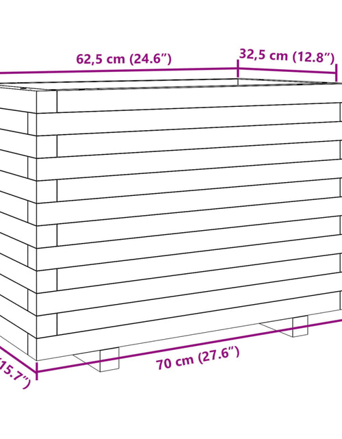 Încărcați imaginea în vizualizatorul Galerie, Jardinieră de grădină, 70x40x49,5 cm, lemn de pin impregnat
