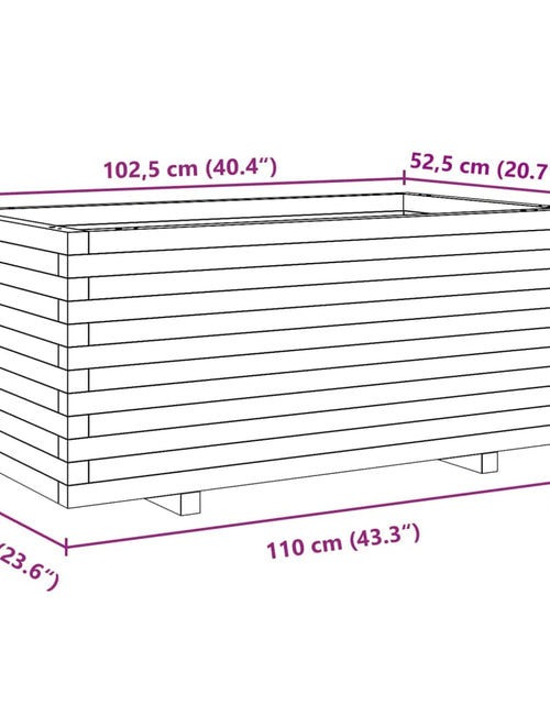 Загрузите изображение в средство просмотра галереи, Jardinieră de grădină, 110x60x49,5 cm, lemn de pin impregnat
