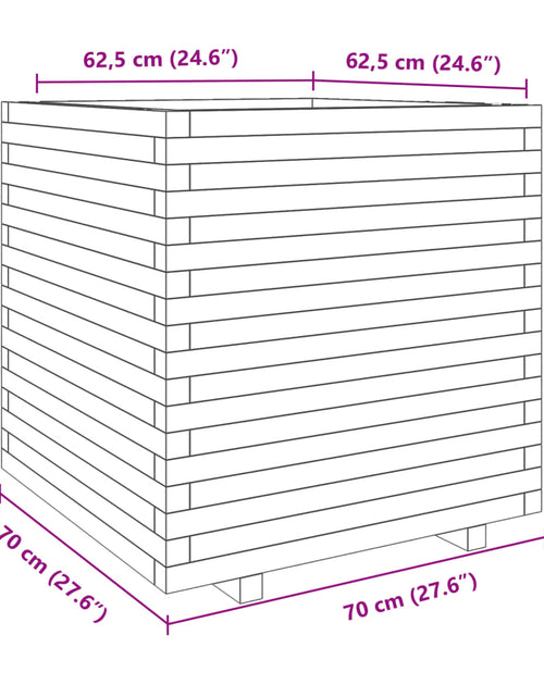 Загрузите изображение в средство просмотра галереи, Jardinieră de grădină, 70x70x72,5 cm, lemn de pin impregnat
