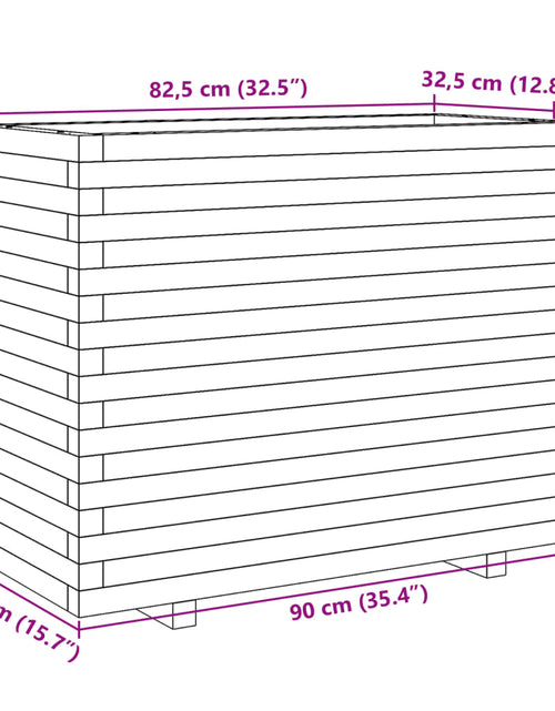 Încărcați imaginea în vizualizatorul Galerie, Jardinieră de grădină, 90x40x72,5 cm, lemn de pin impregnat
