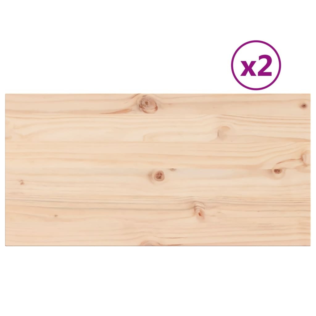 Blaturi masă 2 buc. 90x45x2,5 cm dreptunghiulare lemn masiv pin