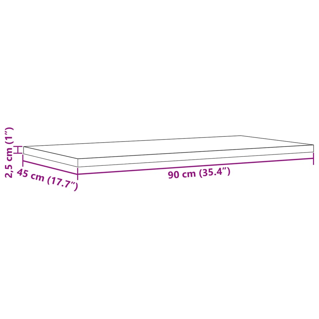 Blaturi masă 2 buc. 90x45x2,5 cm dreptunghiulare lemn masiv pin