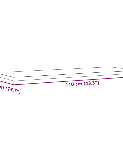 Загрузите изображение в средство просмотра галереи, Blat de masă 110x40x2,5 cm dreptunghiular, lemn masiv de pin
