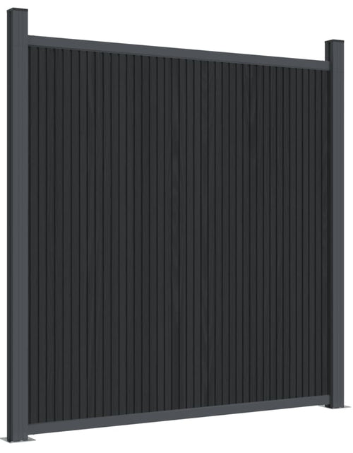 Încărcați imaginea în vizualizatorul Galerie, Panouri pentru gard, gri, 699x186 cm, WPC - Lando
