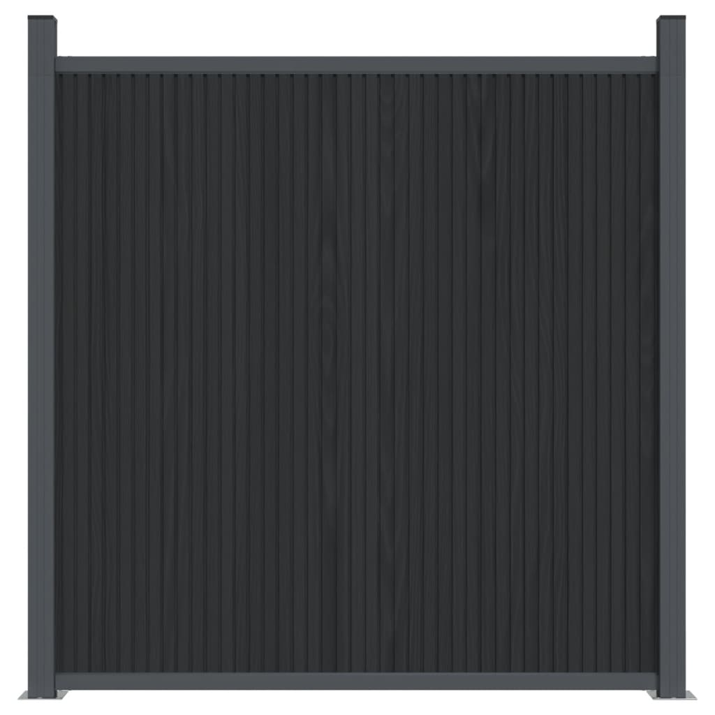 Panou pentru gard, gri, 1737x186 cm, WPC - Lando