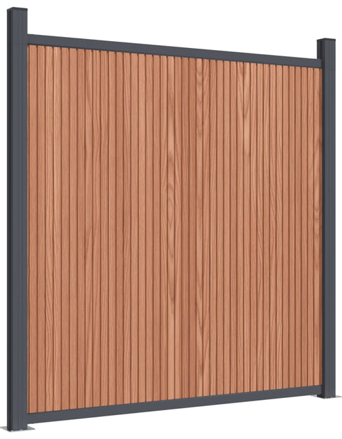 Încărcați imaginea în vizualizatorul Galerie, Panouri pentru gard, maro, 526x186 cm, WPC - Lando
