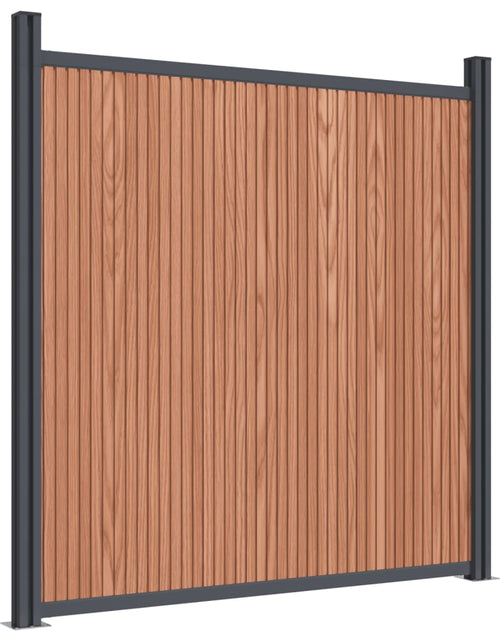 Încărcați imaginea în vizualizatorul Galerie, Panou pentru gard, maro, 1045x186 cm, WPC - Lando
