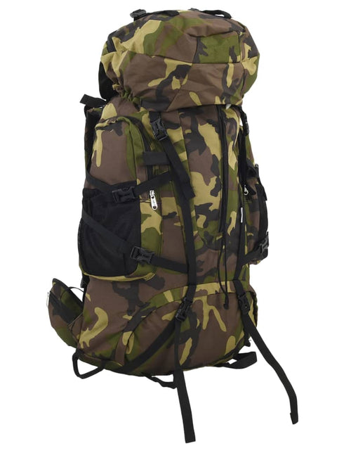 Încărcați imaginea în vizualizatorul Galerie, Rucsac de drumeție, verde camuflaj, 60 L, țesătură oxford
