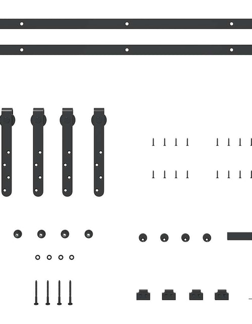 Încărcați imaginea în vizualizatorul Galerie, Set uși glisante pentru dulap 152 cm oțel carbon
