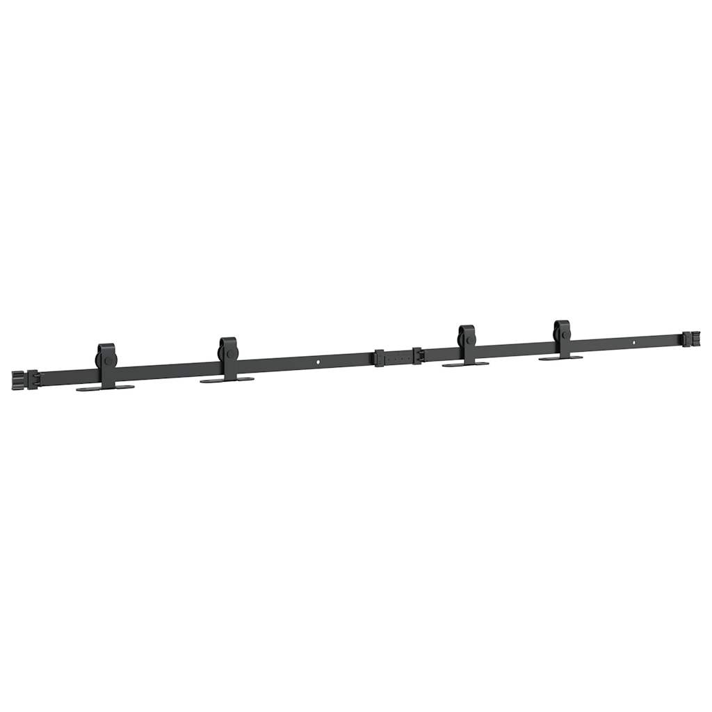 Set uși glisante pentru dulap 152 cm oțel carbon