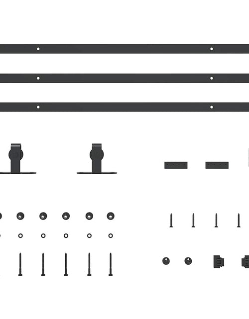 Încărcați imaginea în vizualizatorul Galerie, Set uși glisante pentru dulap 244 cm oțel carbon
