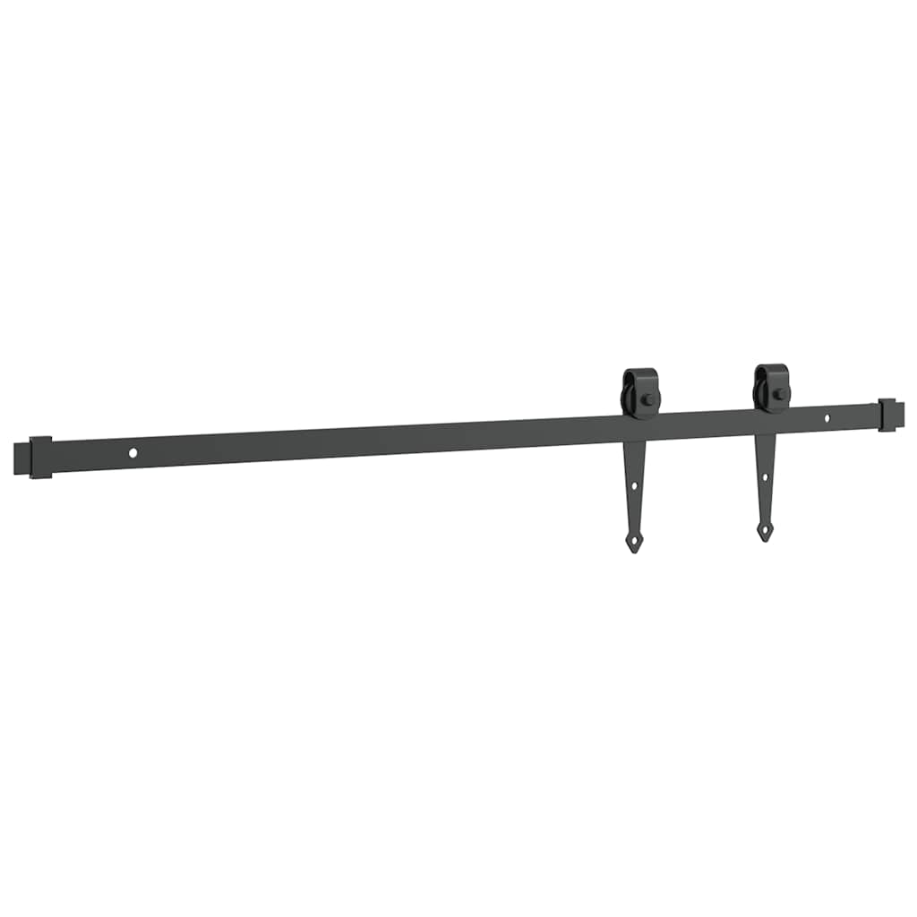 Set uși glisante pentru dulap 91 cm oțel carbon