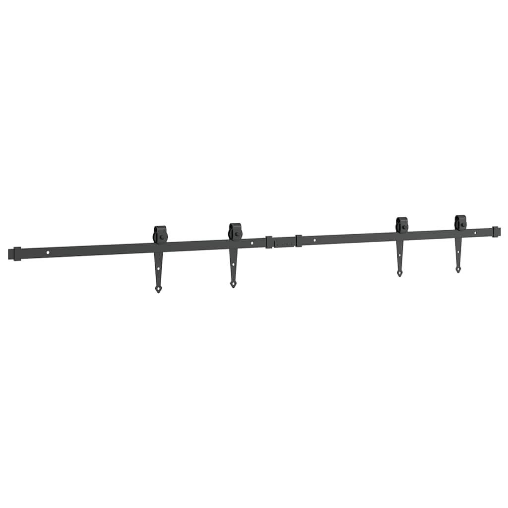 Set uși glisante pentru dulap 152 cm oțel carbon