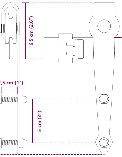 Încărcați imaginea în vizualizatorul Galerie, Set uși glisante pentru dulap 152 cm oțel carbon
