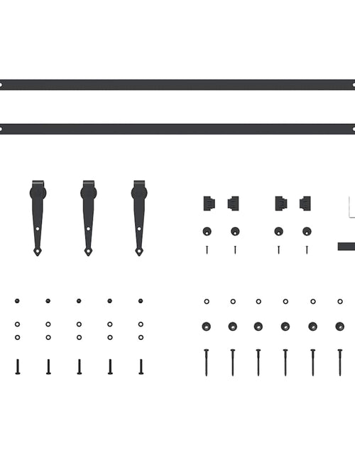 Încărcați imaginea în vizualizatorul Galerie, Set uși glisante pentru dulap 200 cm oțel carbon
