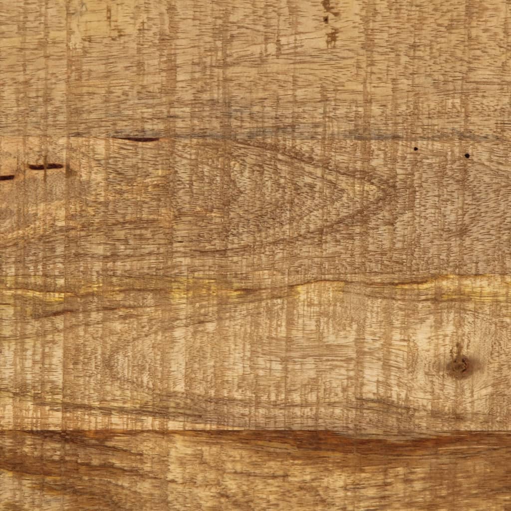 Dulap, alb și maro, 55x30x73 cm, lemn masiv mango brut