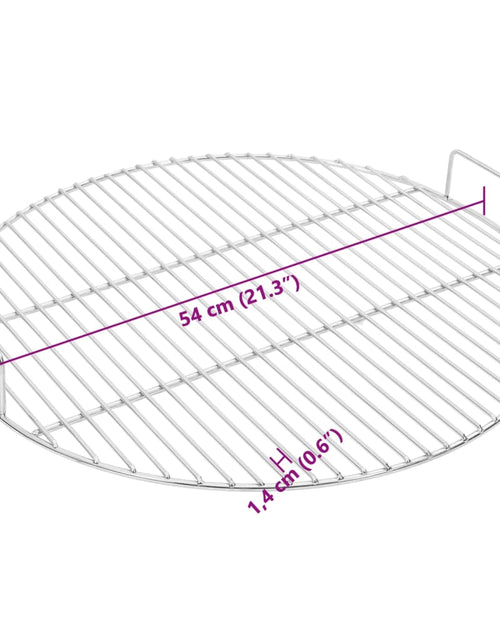 Загрузите изображение в средство просмотра галереи, Grill de grătar cu mânere, rotund, Ø54 cm oțel inoxidabil 304
