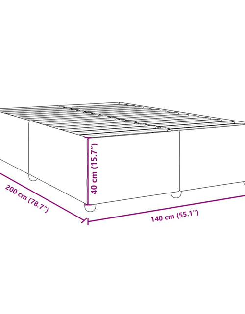 Încărcați imaginea în vizualizatorul Galerie, Cadru de pat fără saltea, gri taupe, 140x200 cm, textil

