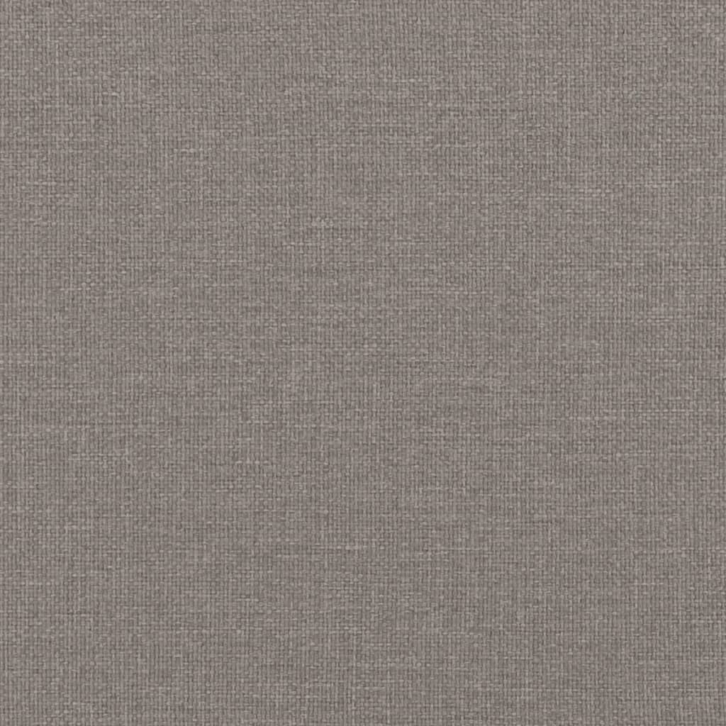 Cadru de pat fără saltea, gri taupe, 180x200 cm, textil